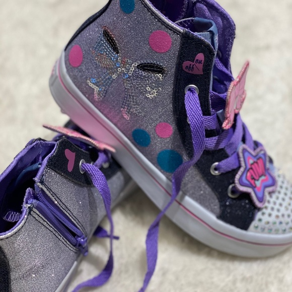 Skechers Twinkle Toes  Hight Top Sneakers - Picture 4 of 6